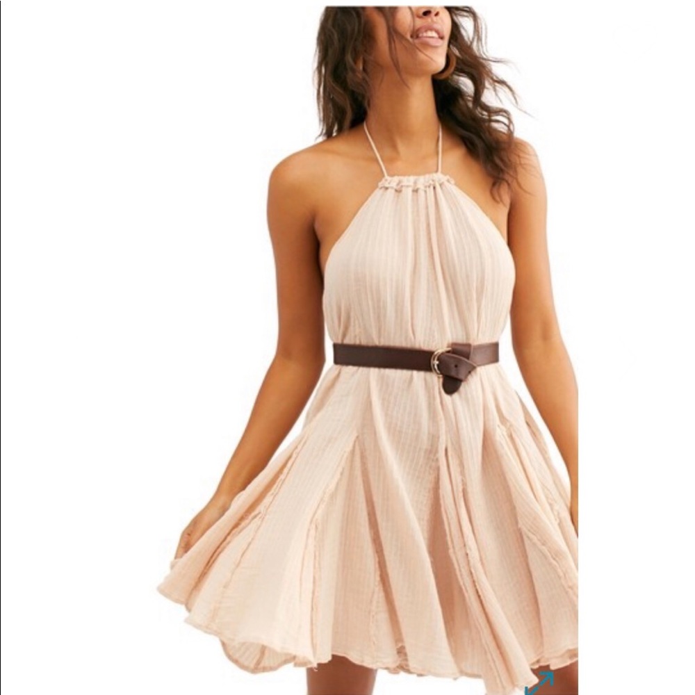 Free People Beautiful Catching Rays halter dress